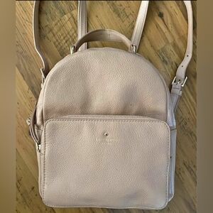 kate spade Blush Leather Mini Backpack with Gold Logo